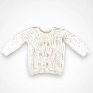 Juniors White Knitted Sweater -  2T